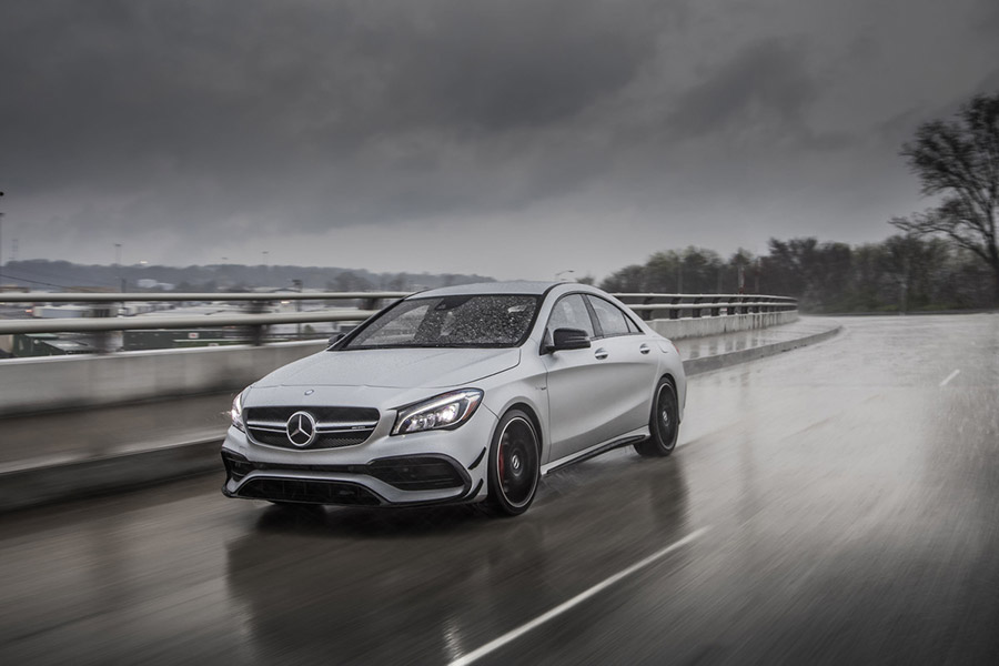 This is how to pick up a Mercedes CLA in Europe, on a vacation promo.